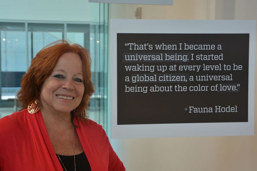 Fauna Hodel worked with the CULTURS club at CSU to bring her story to life at the Curfman gallery