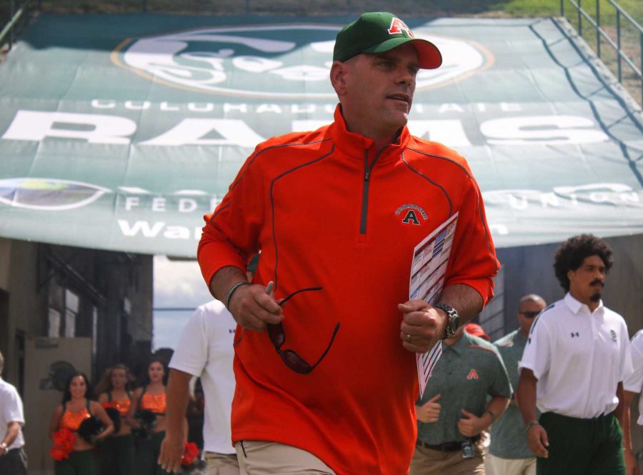 Mike Bobo's head coaching debut came in the 2015 edition of Ag Day. The Rams dominated Savannah State 65-13. (Abbie Parr/Collegian)