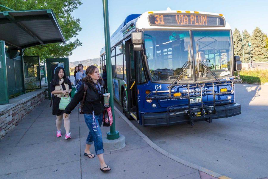 CSU students are granted free access to city buses using their RamCard. (Photo credit: Ryan Arb.)