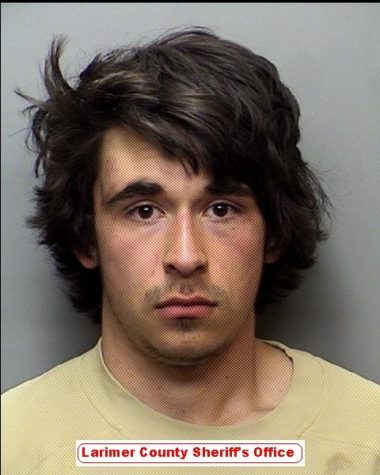 Keenan Hunt was arrested on multiple allegations yesterday after being found nude by police near.(Photo courtesy: Larimer County Sheriffs Office)