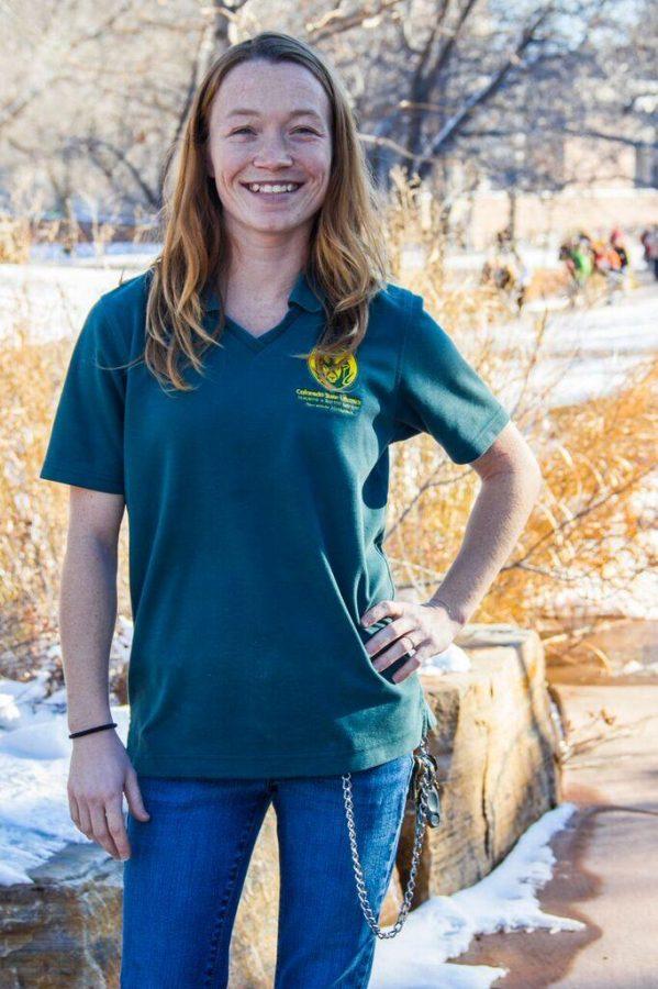 Brittney Briar is a Level 2 Environmental Service Technician at CSU. She has been employed as an EST for over two years and currently works in Braiden Hall. Photo: Cameron Bumsted