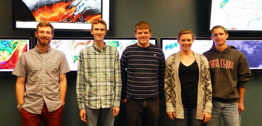 American Meteorological Society granted five of nine fellowships to CSU students Jakob Lindaas, Samuel Childs, Sean Freeman, Karly Reimel and Rick Schulte. (Photo credit: Kathleen Baumgardner/ SOURCE.)