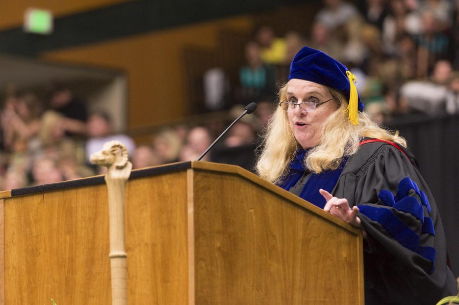 The Colorado State University 2014 Spring College of Liberal Arts II Commencement ceremony, May 17, 2014. (Photo courtesy of SOURCE)