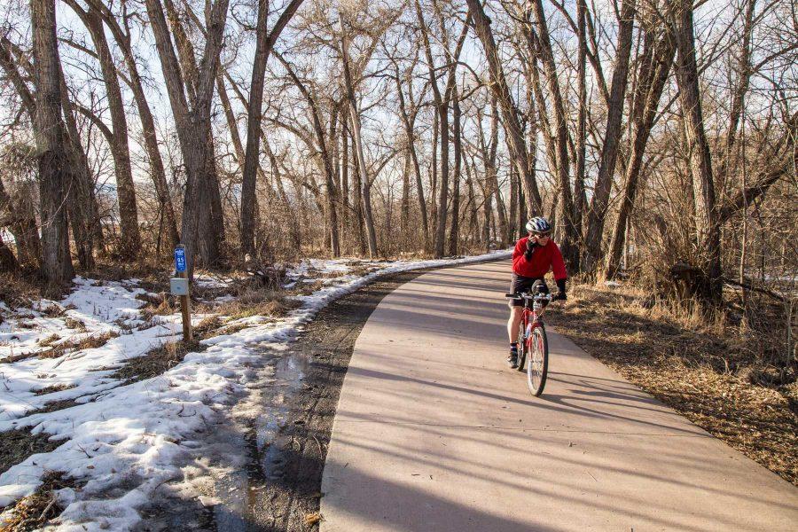 Through the Colorado the Beautiful initiative, the State of Colorado plans on connecting the Poudre Trail underneath I-25 in order for bikers to travel to Timnath. Photo by Ryan Arb