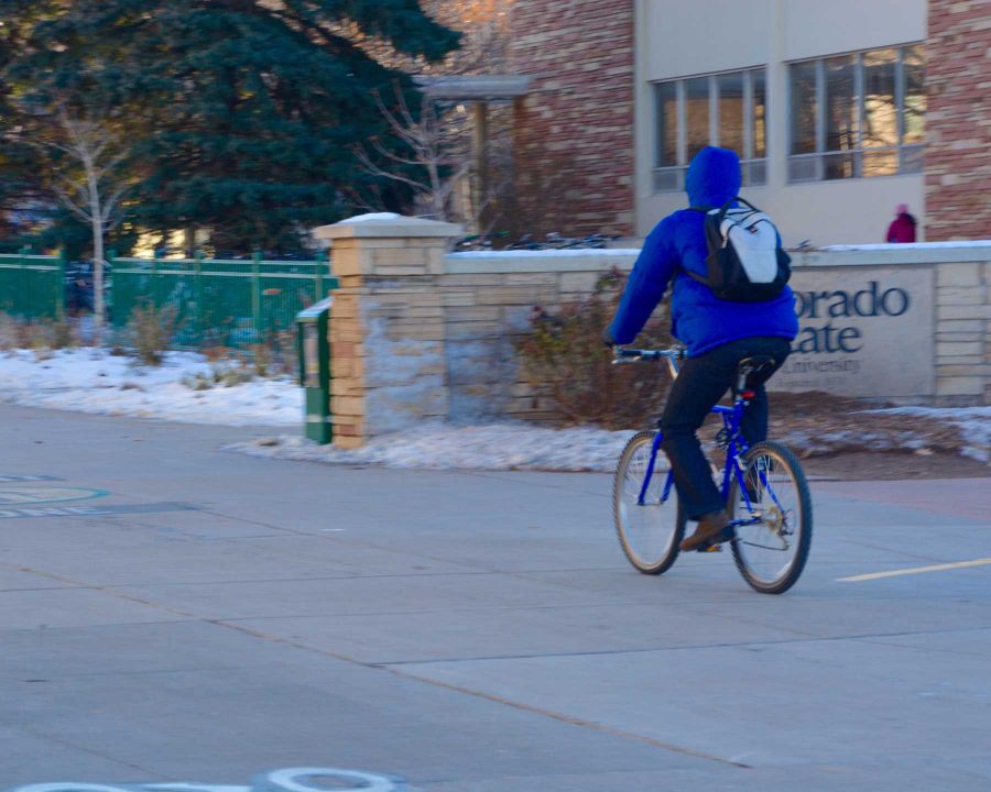 Biking is a main form of transportation on campus and around Fort Collins. The department of transportation is trying to make biking more accessible for women who have to drop their kids off in the morning and pick them up in the evening by offering womens bike rides around campus. (Photo Credit: Megan Fischer)