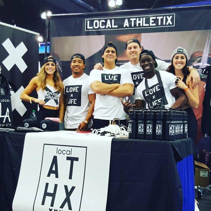 The Local Athletix team at their booth at the LA Fit Expo. The expo took place Jan. 22-24. Photo courtesy of Local Athletix. 