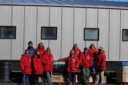 From left to right: Jessica Trout-Haney, Dan Bransford (Virginia Tech), Summer Xue, Tandra Fraser, Diana Wall, Walter Andriuzzi, Ashley Shaw, Jeb Barrett, Ruth Heindel, and Byron Adams. Frasier, Wall, Andriuzzi and Shaw all come from CSU. (Photo courtesy nemablog.wordpress.com)