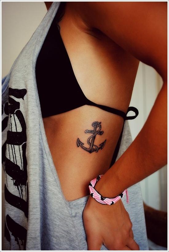 girly anchor tattoos meaning