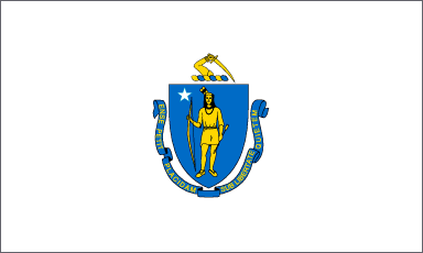 Massachusetts state flag (Photo Credit: Wikipedia).