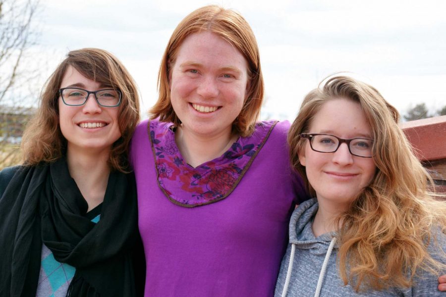 Elizabeth Hale, Sarah Bibbey and Emily Robitschek are finalists for the Truman Scholarship. This nationally competitive scholarship will only pick one student to win $30,000 to help pay for graduate school.  (Photo credit: _.)