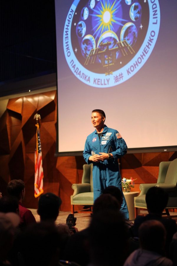 CSU alumni, Kjell Lindgren, spoke about his experiences as a NASA astronaut on Tuesday in the LSC Theatre.