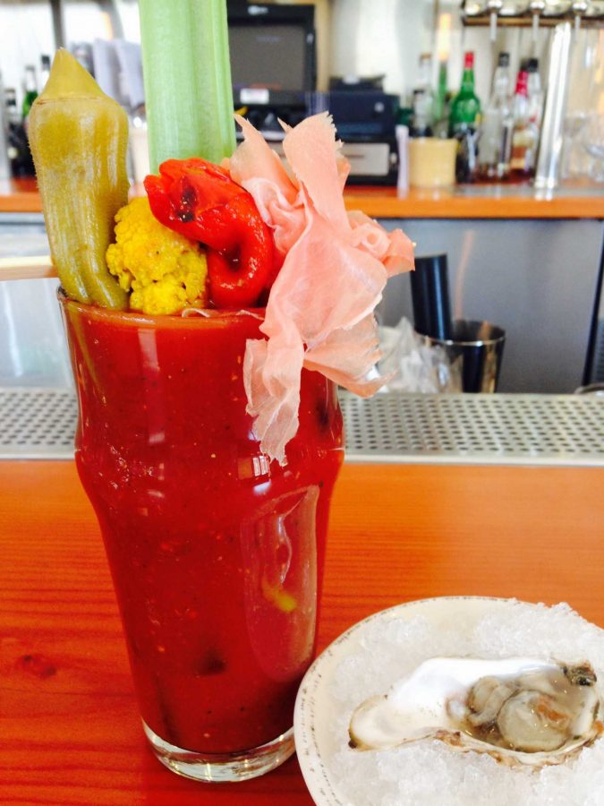 A Bloody Mary from The Kitchen at 100 N College Ave. (Photo: Ashley Haberman.)