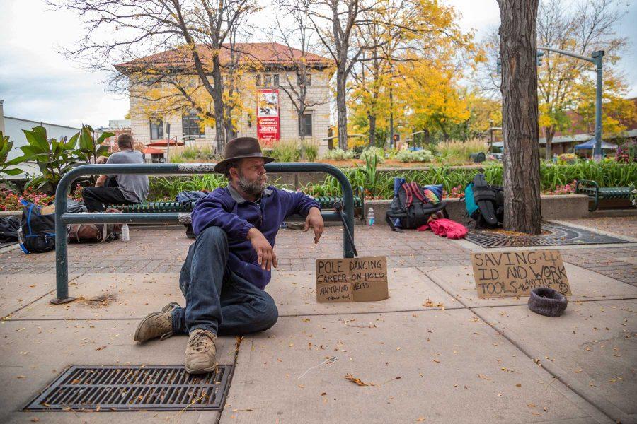 Andy is a homeless man living in Fort Collins. If he had the chance to go back to school, he would study photography. Photo by Ryan Arb