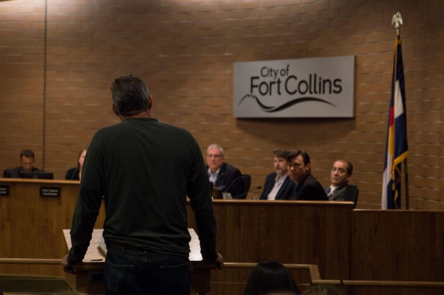 Community members speak about homelessness in Fort Collins during a city council meeting on April 19th. 