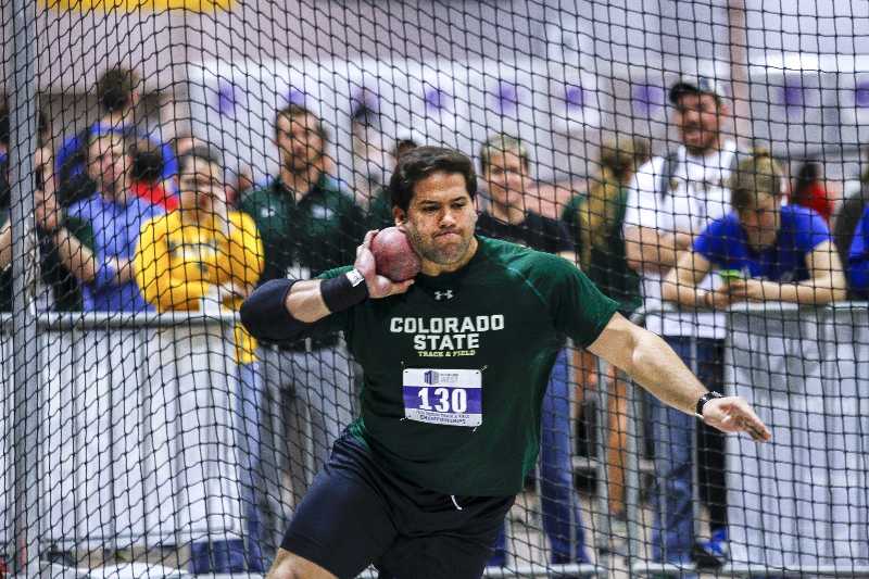 Hassan at the MW indoor Championships (Juan Labreche/NCAA photos)