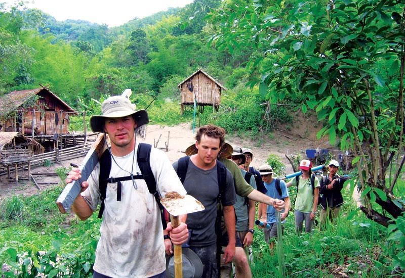 The Fort Lewis College chapter of Engineers Without Borders builds a village water system in Thailand (Photo courtesy of Wikimedia). 