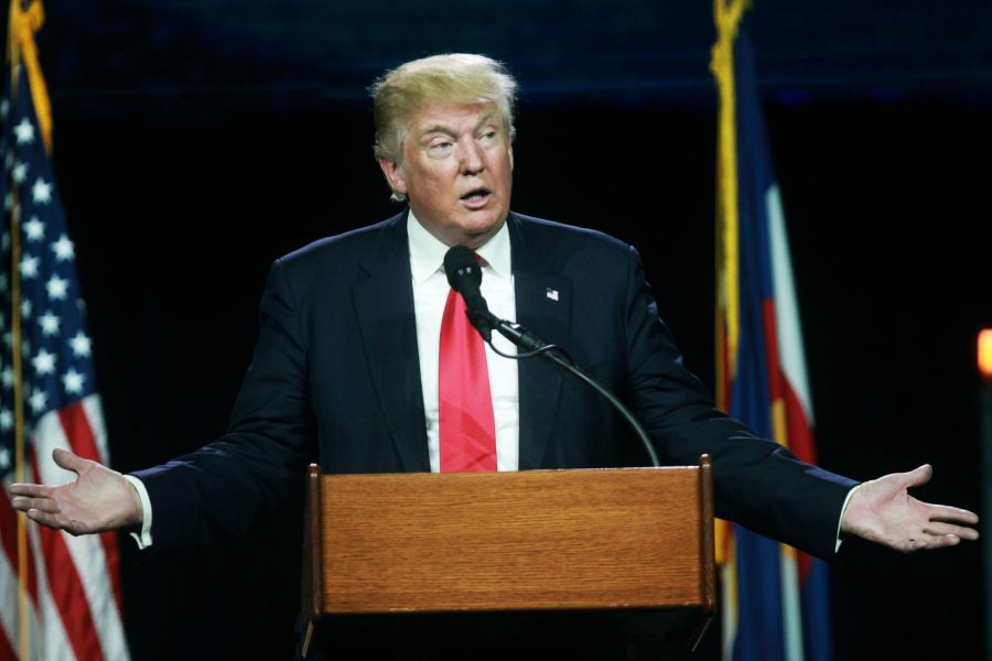 Presidential candidate, Donald Trump, spoke as the keynote speaker at the Western Conservative Summit Friday morning. Natalie Dyer | Collegian)