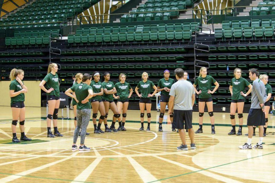 Colorado State University Women's Volleyball Practice on August 22nd, 2016 (Luke Walker/ Collegian)
