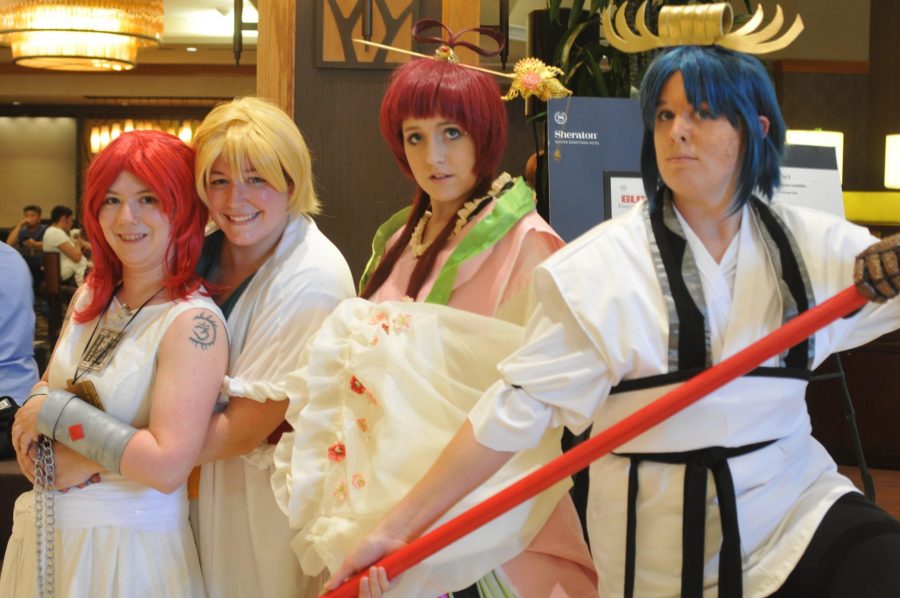 Cosplayers dress as characters from 