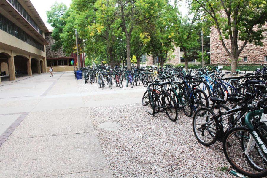 Outside of Clark there are rarely enough bike parking spots for all the students that have classes in clark or in the buildings around it.