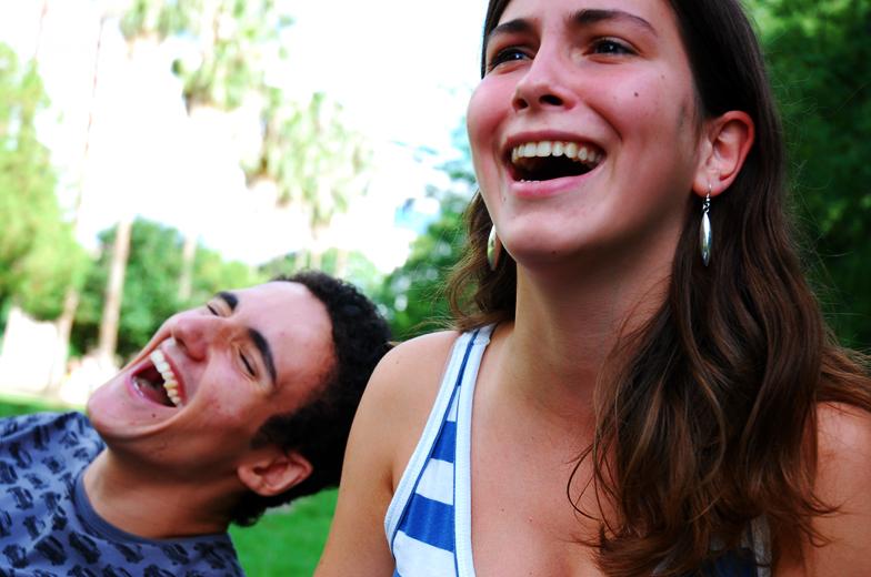 Two people laughing | Photo courtesy of Wikimedia.org