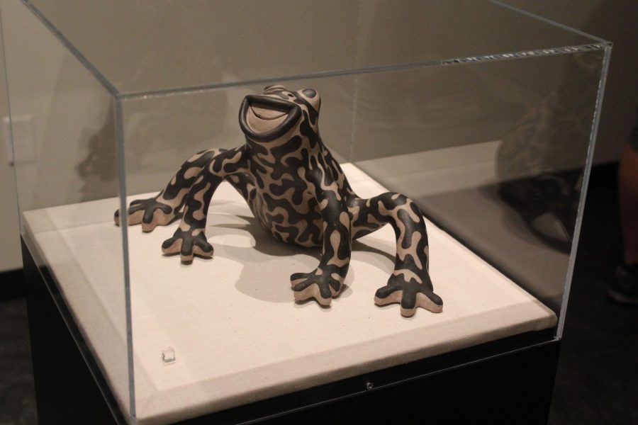 This cereamic frog was included in the Native American Collection as part of the expansion to the museum.