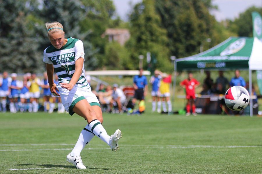 Kaija Ornes now leads the Colorado State women's soccer team with three goals Photo credit: Ryan Arb