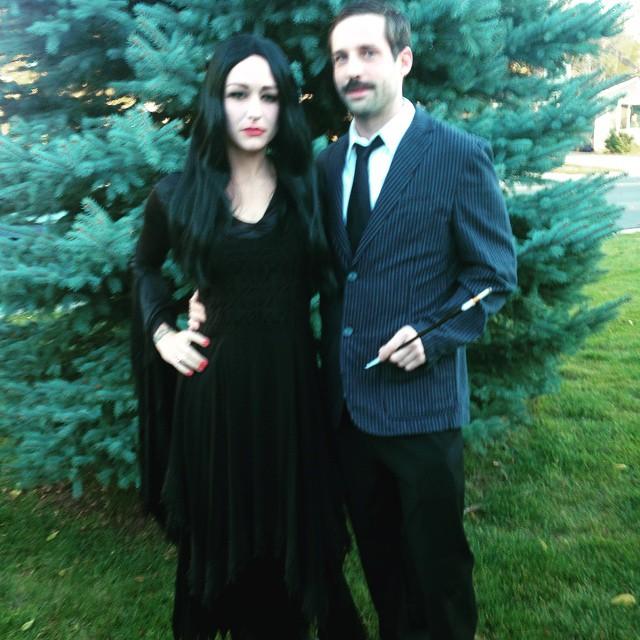 Ashley and her boyfriend Jason as Gomez and Mortice Addams (Photo couresy of Ashley Haberman)
