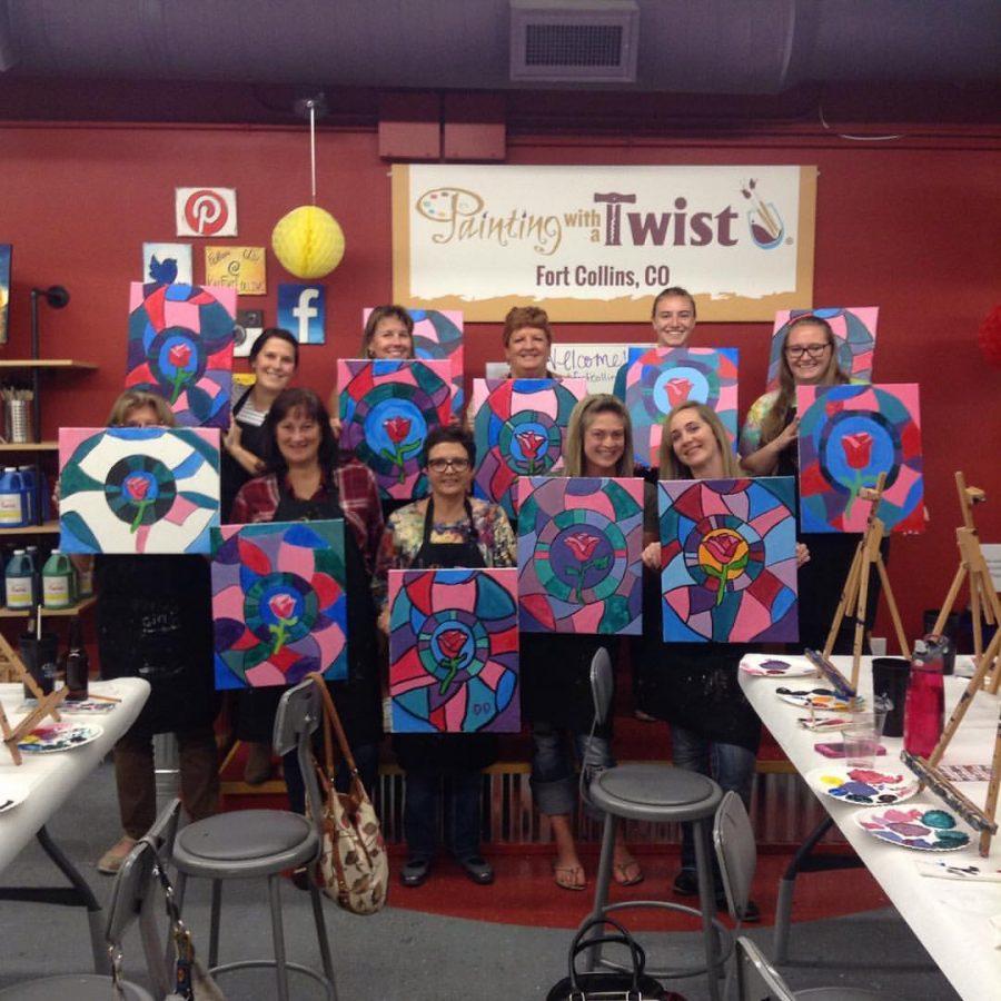 Thursday nights painting class | Photo Courtesy of Painting with a Twist