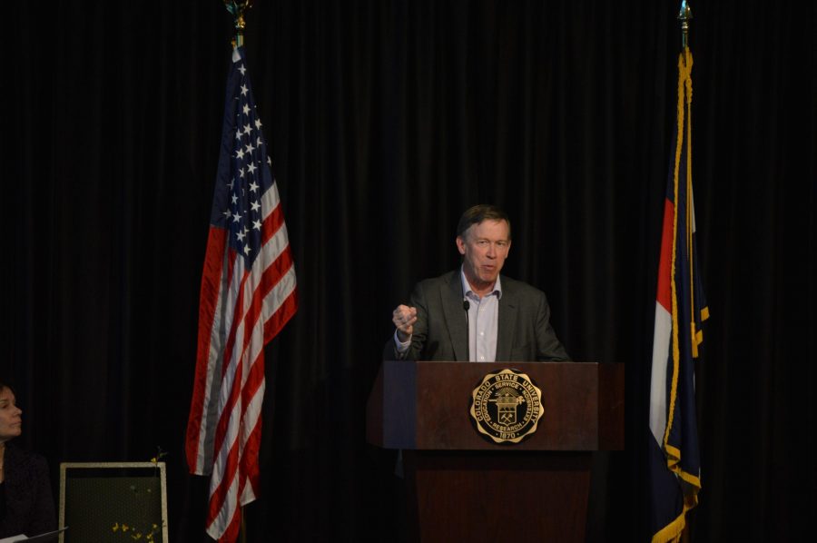 Governor Hickenlooper visits campus, discusses state budget, higher education