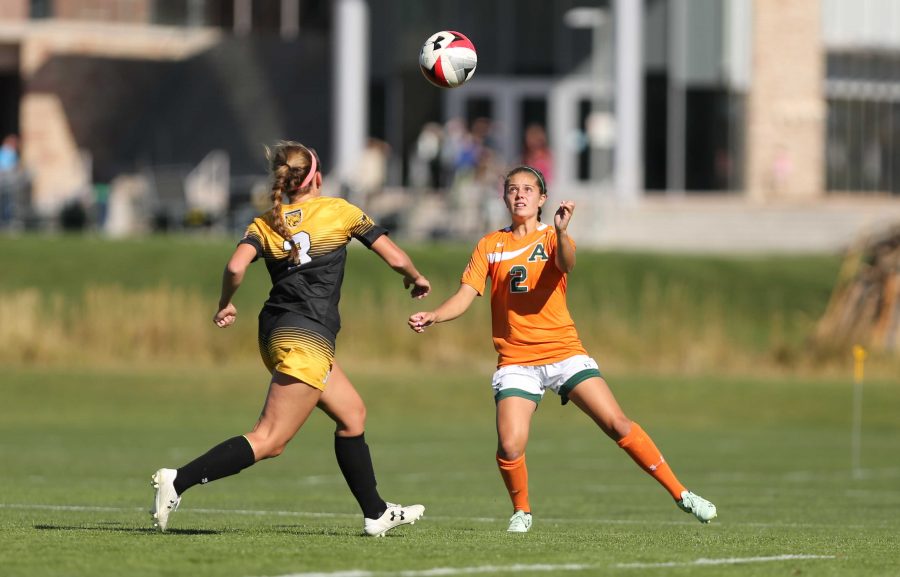 Colorado State University's Alex Lanning (2) keeps an eye on the ball during the first half of the game on Friday afternoon at the Lagoon Field. The Rams were beat by the Tigers 2-0. (Forrest Czarnecki | Collegian)