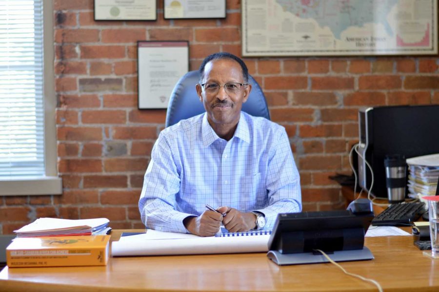 Dr. Woldezion Mesghinna is the President of NRCE, based here in Fort Collins. Due to his origins in Eritrea and personal passions, Dr. Mesghinna has published a book addressing the development of sustainable food security in Sub-Saharan Africa titled, “How Sub-Saharan Africa can Achieve Food Security”. His full interview can be found online on SoundCloud and at kcsufm.com. (Photo courtesy of Claire Burnett)
