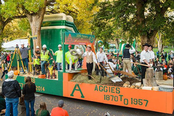 The Colorado State University community enjoys the Homecoming Parade, October 17, 2014. Collegian File Photo.