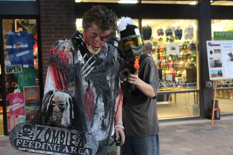 Fort Collins residents gather in Old Town to have fun and celebrate Halloween.