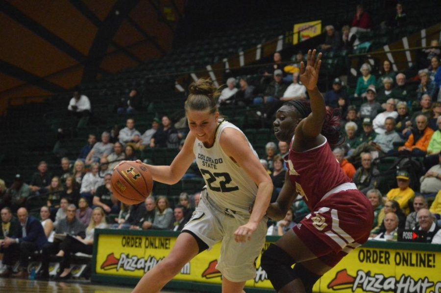 Elin Gustavsson scored a career high 20 points in the Rams 76-49 win over Denver Photo credit: Nathan Kaplan