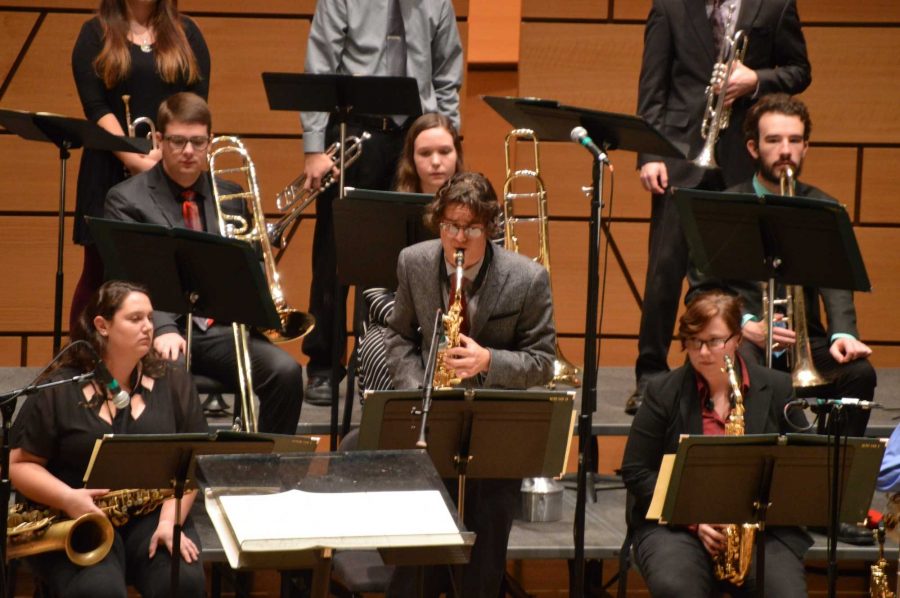 CSU jazz ensemble brass section Photo credit: Nathan Kaplan