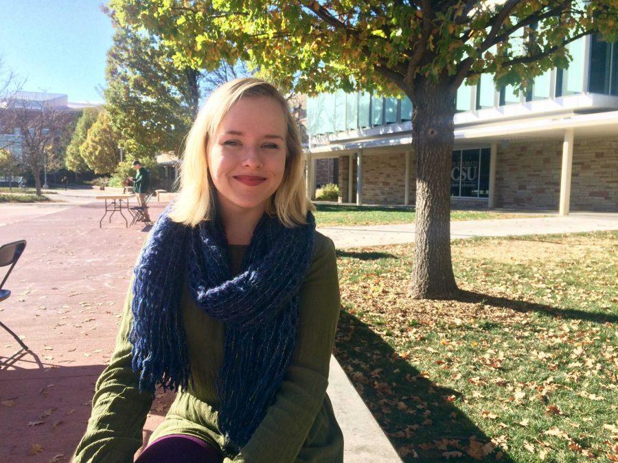 Hanna Johnson, a sophomore political science major, is the Director of Environmental Affairs for ASCSU. Photo credit: Christina Vessa