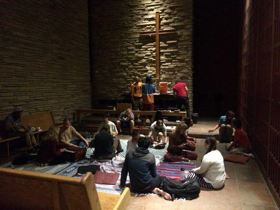 People attend a night of musical meditation. Photo credit: Matthew Smith