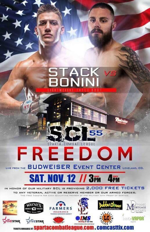 Michael Stack will fight for the Sparta Combat League lightweight title Nov. 12 (Photo courtesy of Michael Stack)