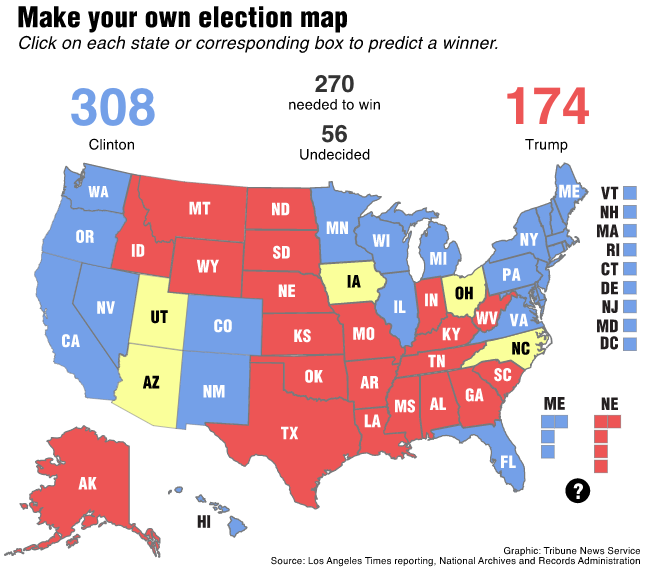 INTERACTIVE: Predict the 2016 presidential election