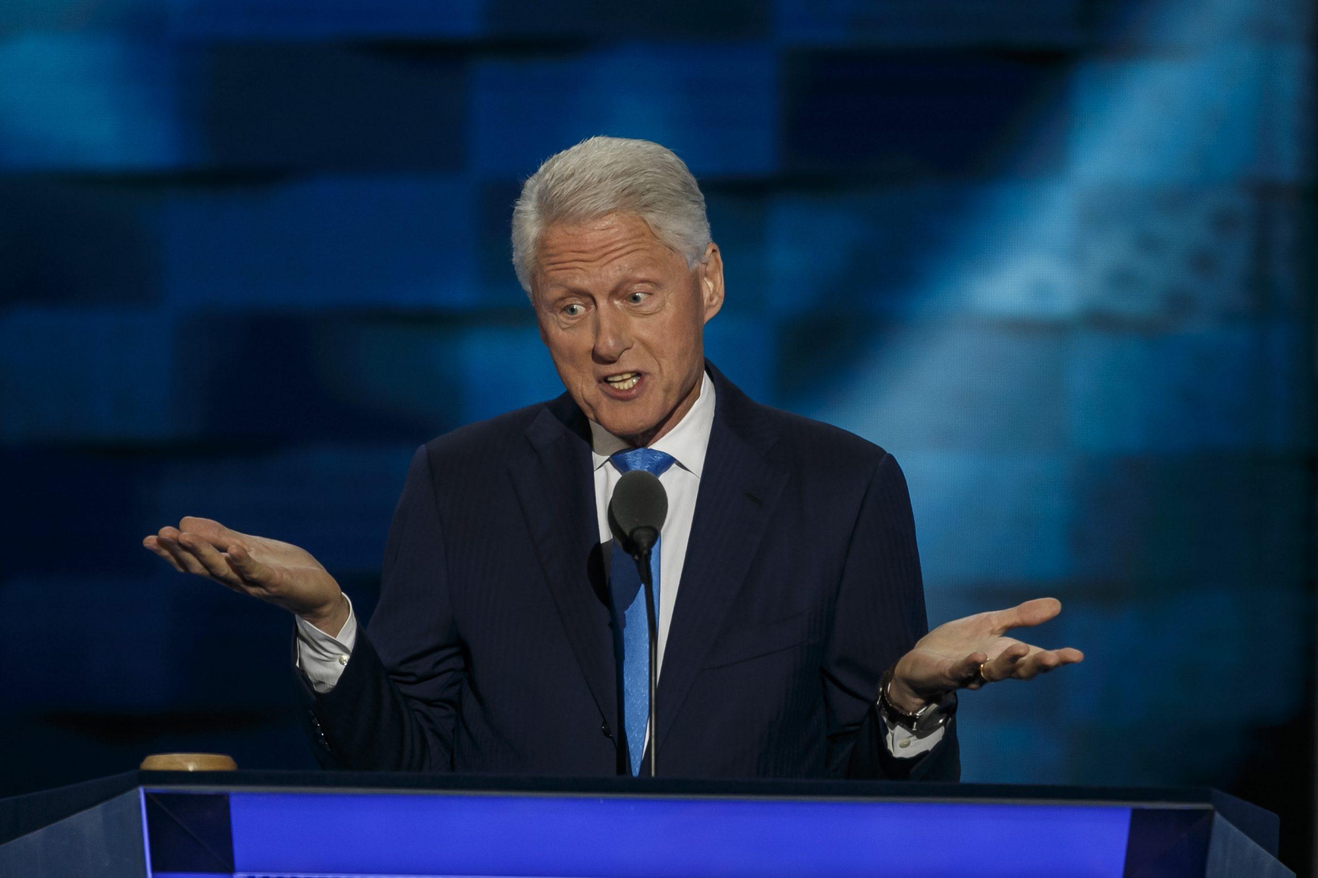 Former President Bill Clinton speaks at the Democratic National Convention in Philadelphia on July 26, 2016. A memo released by WikiLeaks on Wednesday, Oct. 26, 2016, indicates a former aide arranged for $50 million in payments for the former president, part of a complicated mingling of lucrative business deals and charity work of the Clinton Foundation. (Marcus Yam/Los Angeles Times/TNS)