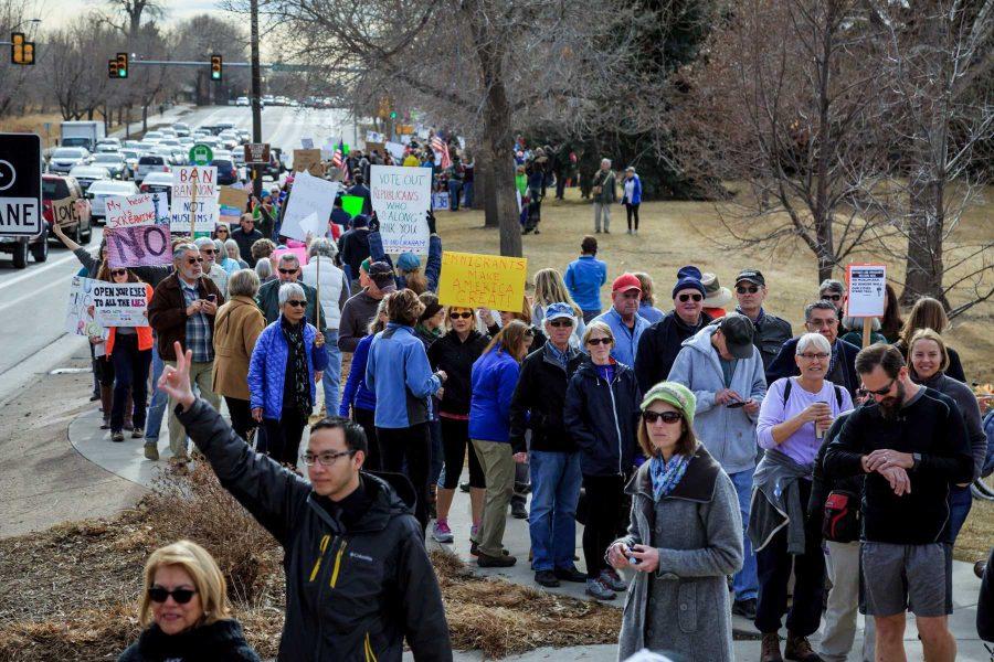 Nearly 2,000 protest in support of immigrants, Muslim community in Fort Collins