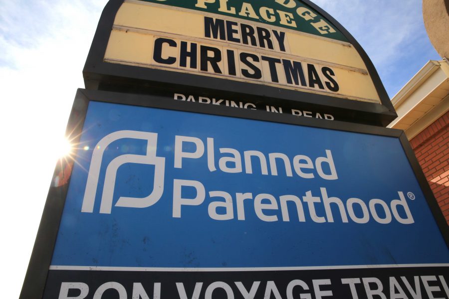 A Planned Parenthood clinic sign is pictured on Tuesday afternoon along Shields Avenue. A group of students are suing Colorado State University over the topic of freedom of speech and pro-life or pro-choice issues. (Forrest Czarnecki | Collegian)
