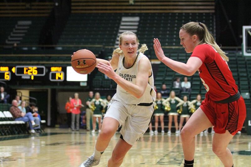 CSU guard Ellen Nystrom was named the MW preseason player of the year and is averaging 15.8 ppg Photo credit: Javon Harris
