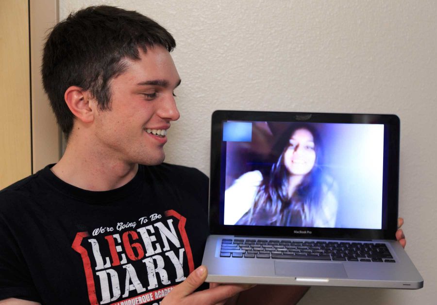 Tracey Wick, a freshman a chemical and biomedical engineer, loves his girlfriend Shreeti Patel with which he is currently in a long distance relationship. They met in New Mexico one and a half years ago during a summer high school session (Davis Bonner | Collegian)