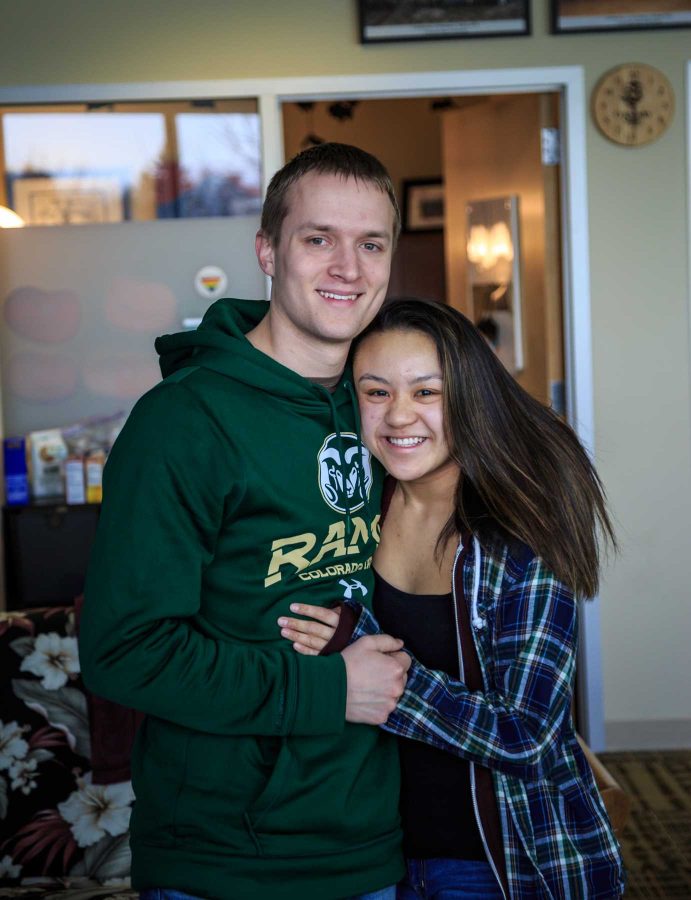 Jake Cameron, a senior statistics major loves his girlfriend Amanda Thompson, a senior economics major. The two met at a friends get-together one and a half years ago and together they frequent the Asian/Pacific American Cultural Center located in the LSC (Davis Bonner | Collegian)
