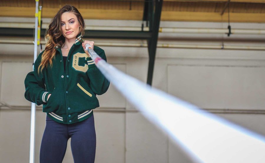 Stephanie Bess is a theater major by day and track star by night. Specializing in pole vault, Stephanie has been competing since her junior year of high school and now stars on CSU's track team. (Davis Bonner | Collegian)