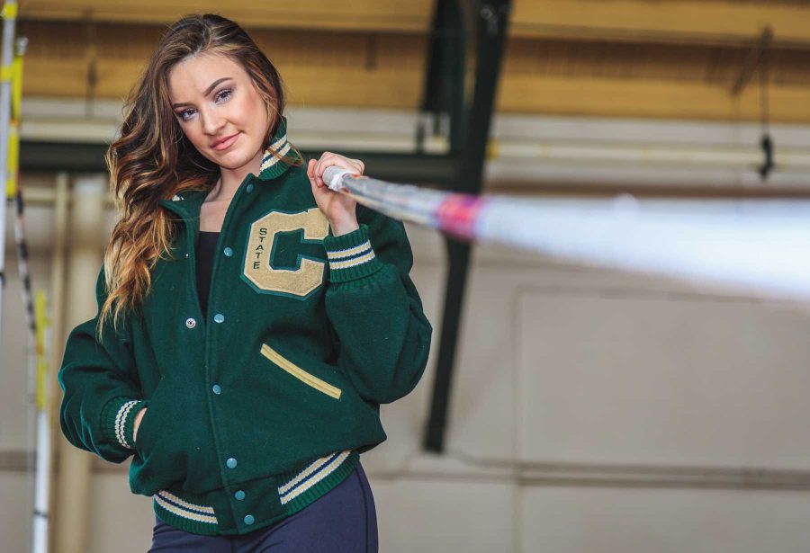Stephanie Bess is a theater major by day and track star by night. Specializing in pole vault, Stephanie has been competing since her junior year of high school and now stars on CSU's track team. (Davis Bonner | Collegian)