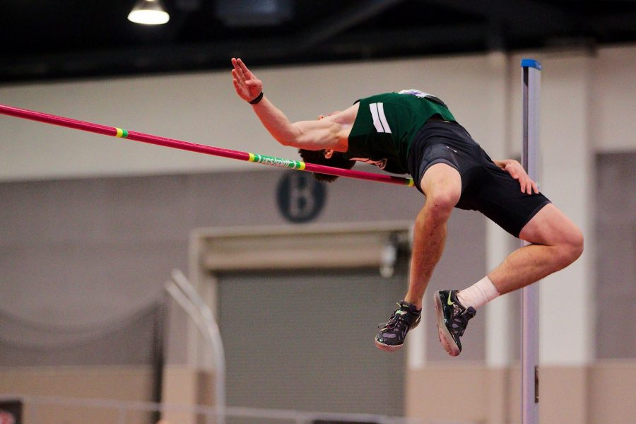 Hunter Price at the 2016 Mountain West indoor track and field championships (Photo by Marty France photography, Colorado Springs)