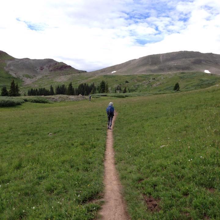 Backpacking on the Colorado Trail near Cooper mountain. Photo credit: Zoё Jennings